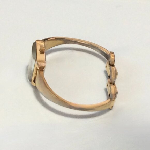 Vtg. Nine & Co. Ladies Mechanical Automatic Gold-Tone Rectangle Dial Watch main image 5